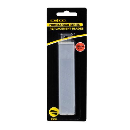 Celco Refill Blade Cutter Knife 18mm Pack 6