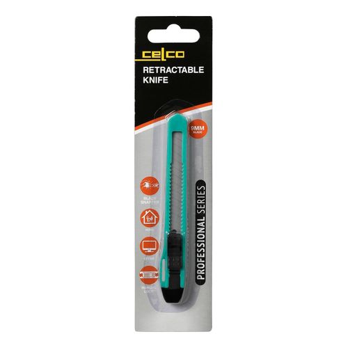Celco Cutter Knife 9mm Light Duty Plastic