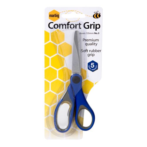 Marbig Comfort Grip Scissors #5 135mm