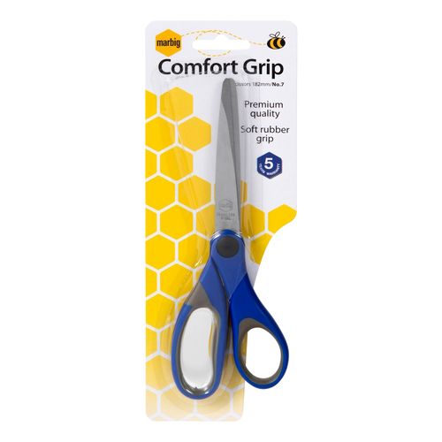 Marbig Comfort Grip Scissors #7 182mm