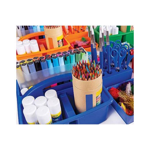 ColourSorts Classroom Organisers by Zart: Scissor & Brush Storage Block Blue