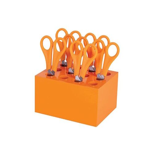 ColourSorts Classroom Organisers by Zart: Scissor & Brush Storage Block Orange