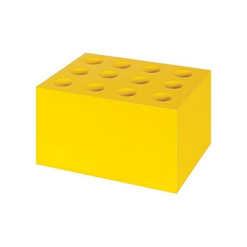 ColourSorts Classroom Organisers by Zart: Scissor & Brush Storage Block Yellow