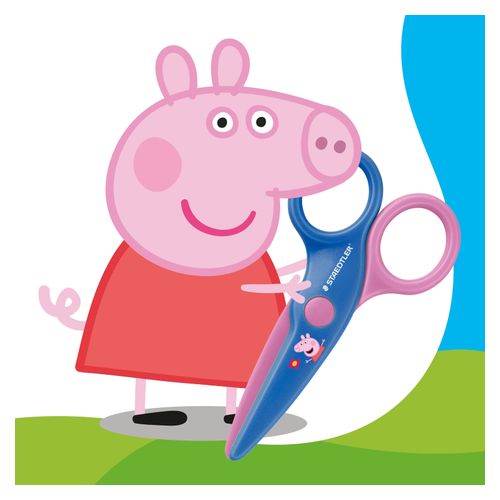 Staedtler Peppa Pig Noris Junior Safety Scissors 10cm Blue/Pink
