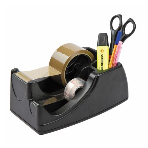 Marbig Professional 2 In 1 Heavy Duty Packaging Tape Dispenser - Black