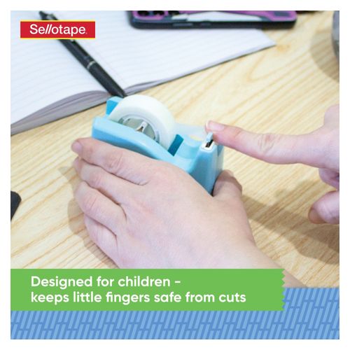Sellotape Mini Safety Tape Dispenser (plus Invisible Tape) Assorted Colours