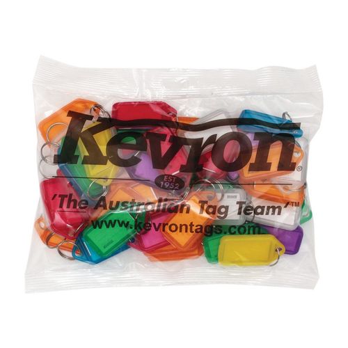Kevron Keytags Assorted Colours Bag 50