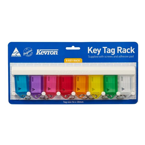 Kevron Keytags Racks 8 Tag Assorted