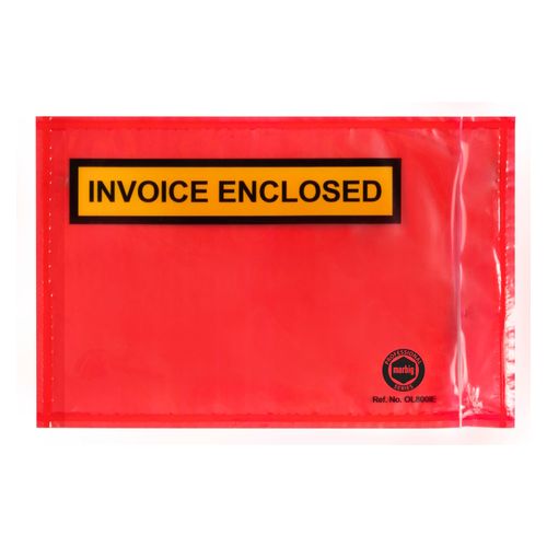 Marbig Packaging Envelope Invoice Enclosed Red Backing 175x115mm Box 1000