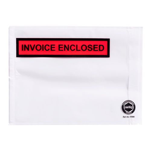 Marbig Packaging Envelope Invoice Enclosed White Backing A6 175x125mm Box 1000