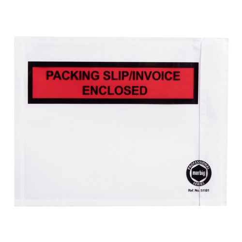 Marbig Packaging Envelope Packing Slip/Invoice Enclosed White Backing 165x115mm Box 1000
