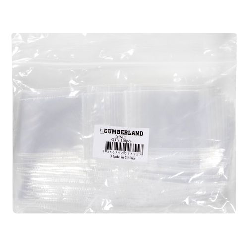 Cumberland Resealable Polybag 40x50mm Clear Pack 100