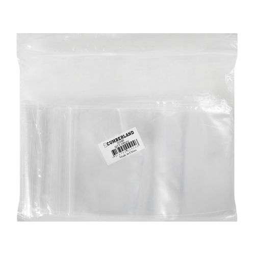 Cumberland Resealable Polybag 90x150mm Clear Pack 100