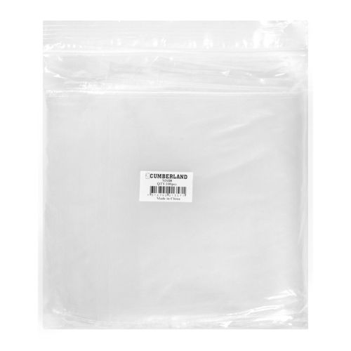 Cumberland Resealable Polybag 150x230mm Clear Pack 100