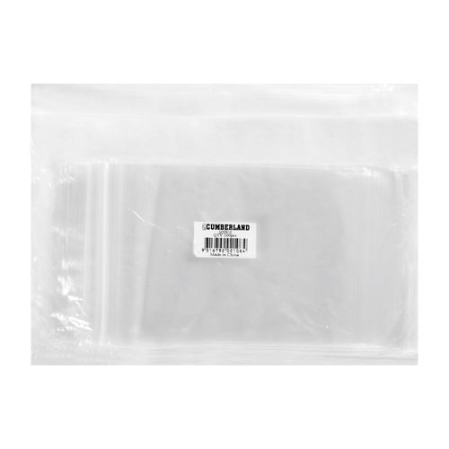 Cumberland Resealable Polybag 102x150mm Clear Pack 100