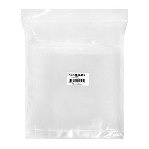 Cumberland Resealable Polybag 125x205mm Clear Pack 100