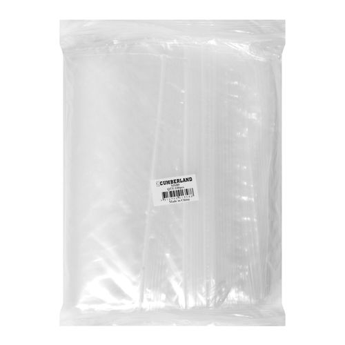 Cumberland Resealable Polybag 200x250mm Clear Pack 100