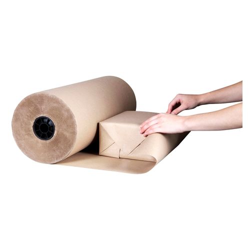 Marbig Paper Roll 65gsm Brown Kraft 600mm x 340M