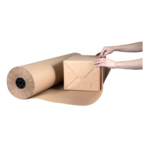 Marbig Paper Roll 65gsm Brown Kraft 900mm x 340M