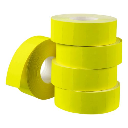 Quikstik Price Gun Labels Mark I Fluoro Yellow Pack 5