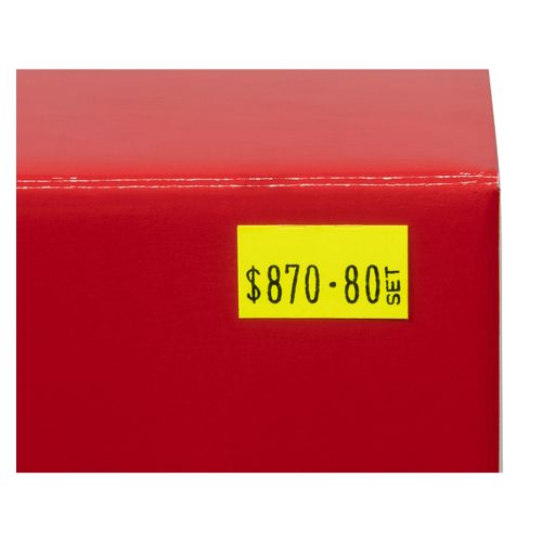 Quikstik Price Gun Labels Mark I Fluoro Yellow Pack 5