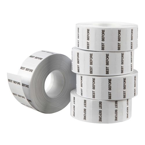 Quikstik Mark I Date Gun Labels Best Before Perm Double 1000/Lpr Pack 5