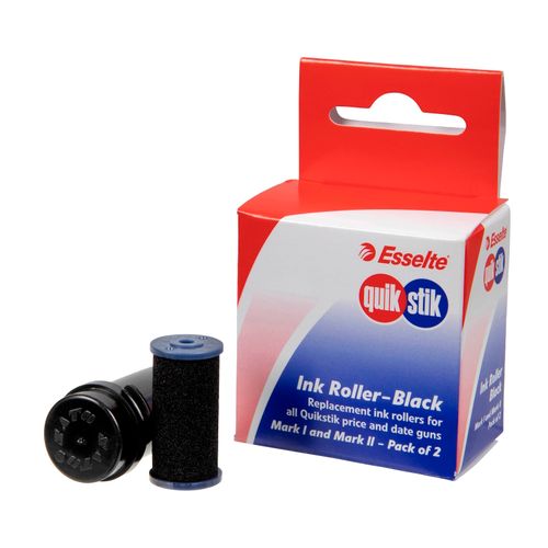 Quikstik Ink Rollers Black Pack 2