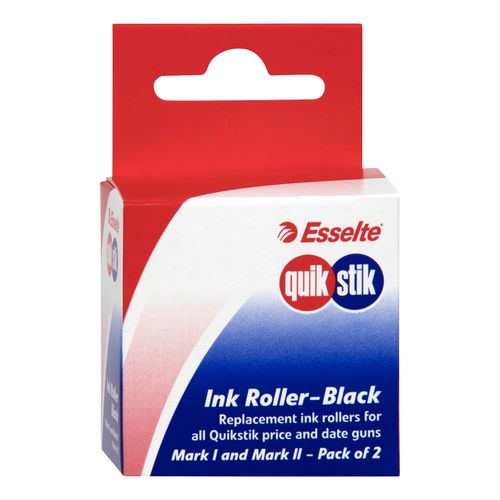 Quikstik Ink Rollers Black Pack 2