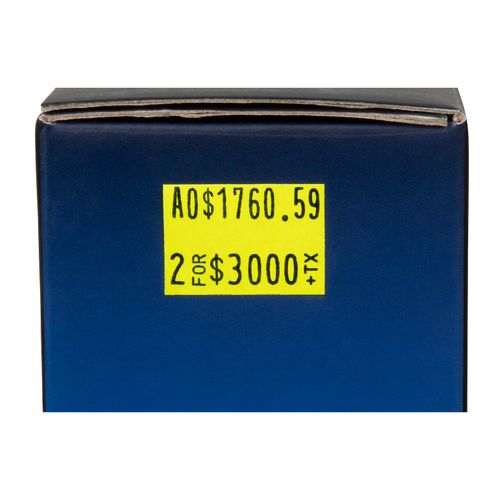 Quikstik Price Gun Labels Mark II Fluoro Yellow Pack 5