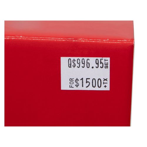 Quikstik Price Gun Labels Mark II White Permanent Pack 5