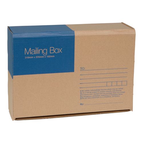 Cumberland Mailing Boxes 310Wx225Dx102Hmm 7120 Brown Pack 25