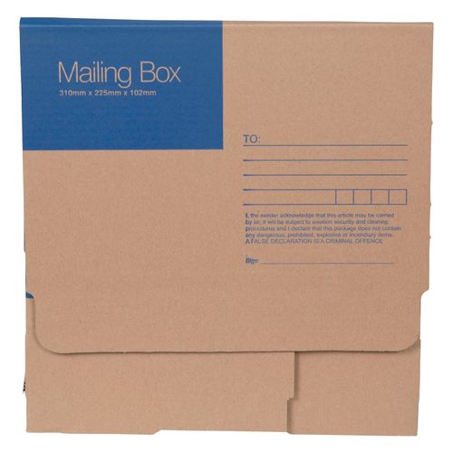 Cumberland Mailing Boxes 310Wx225Dx102Hmm 7120 Brown Pack 25