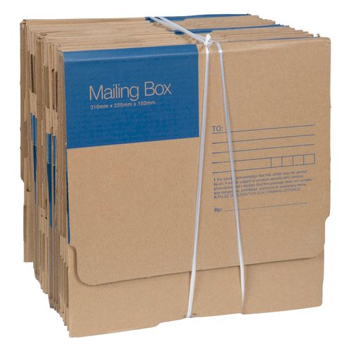 Cumberland Mailing Boxes 310Wx225Dx102Hmm 7120 Brown Pack 25