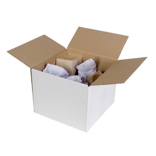 Cumberland Shipping Box Regular 510x335x330mm White Pack 25
