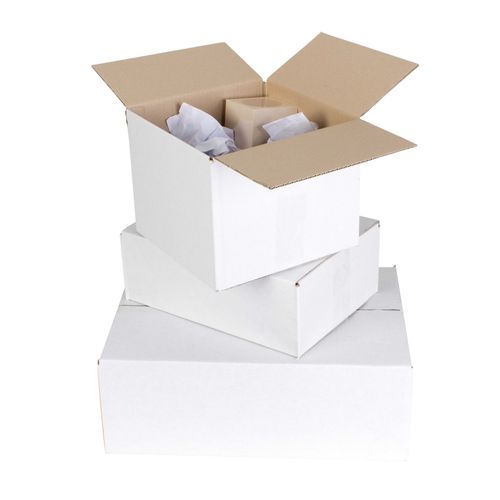 Cumberland Shipping Box Regular 510x335x330mm White Pack 25