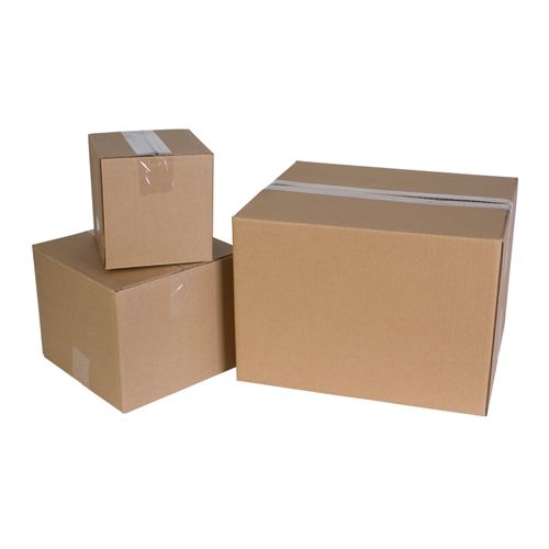 Cumberland Shipping Box Heavy Duty 229x178x127mm Kraft Pack 25