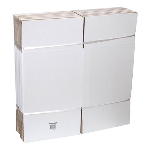 Cumberland Shipping Box 300x300x300mm White Pack 25