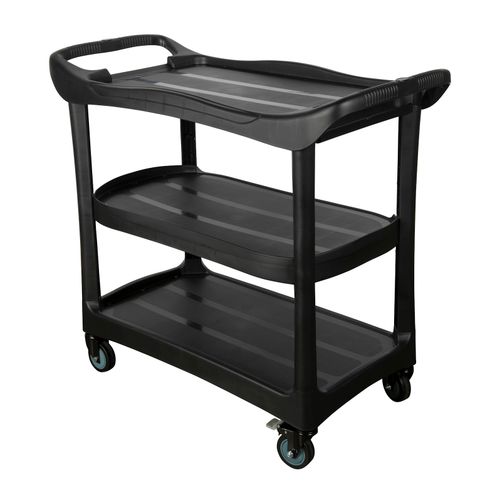 Cleanlink Utility Trolley Without Buckets Black