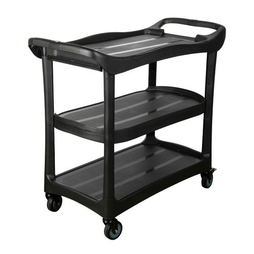 Cleanlink Utility Trolley Without Buckets Black