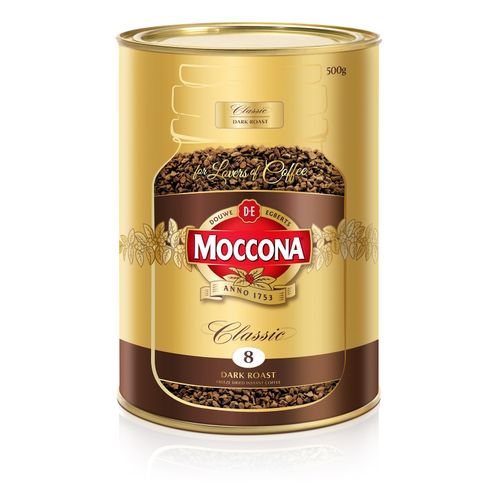 Moccona Freeze Dried Instant Coffee Classic Dark Roast 500gm
