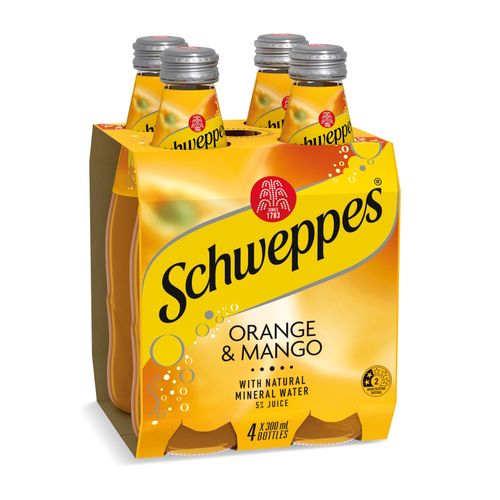 Schweppes Mineral Water Orange & Mango 300ml Bottle Carton 24