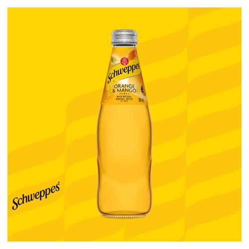 Schweppes Mineral Water Orange & Mango 300ml Bottle Carton 24