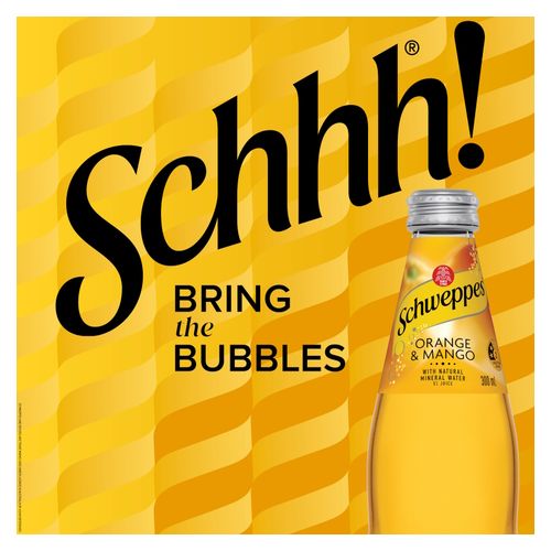 Schweppes Mineral Water Orange & Mango 300ml Bottle Carton 24