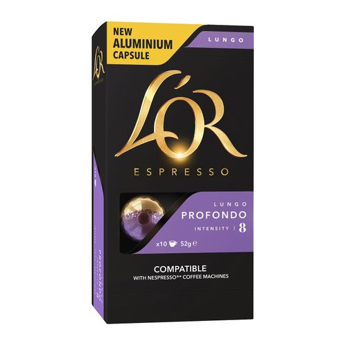 L'Or Espresso Lungo Profondo Coffee Capsules 8 Box 10