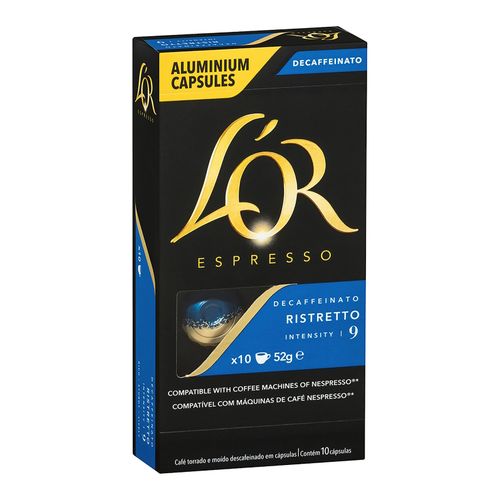 L'Or Espresso Ristretto Decaf Coffee Capsules 9 Box 10