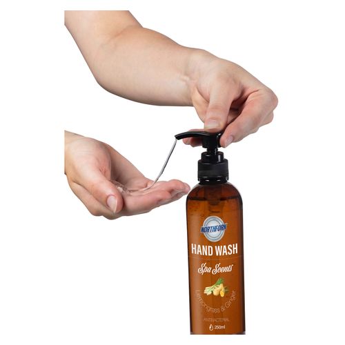Northfork Liquid Hand Soap Spa Scents Lemongrass And Ginger 250mL Pump