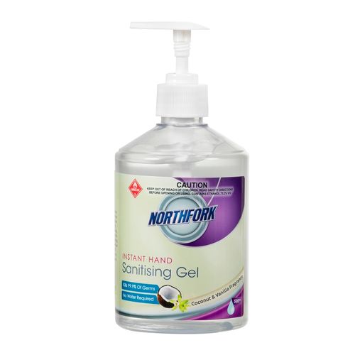 Northfork Hand Sanitising Gel Pump Coconut & Vanilla 500mL