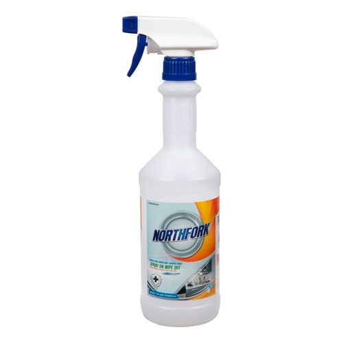 Northfork Decanting Bottle For Hospital Grade Disinfectant Surface Spray 750mL