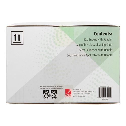 Cleanlink Window Cleaning Kit With Bucket Cloth Channel & T-Bar