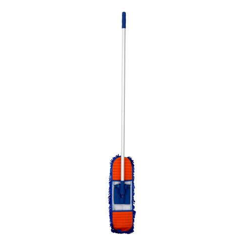 Cleanlink Chenille Dust Mop 60cm With 135cm Aluminium Handle Blue